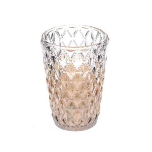 11117310 Antique glass tealight holder 11cm