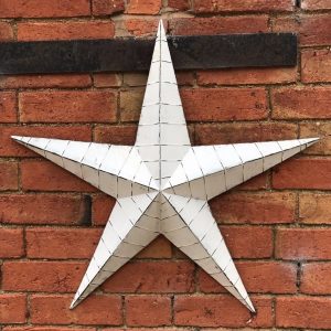 37526R White Metal Barn Star 52cm