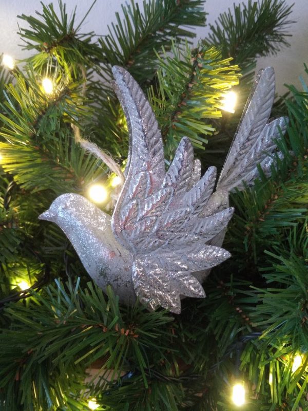Antique Style Silver Bird Hanger