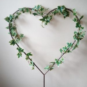 Metal Heart Garden Stake - Medium