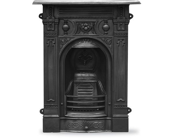 HEF246 Victorian Small Fireplace Black