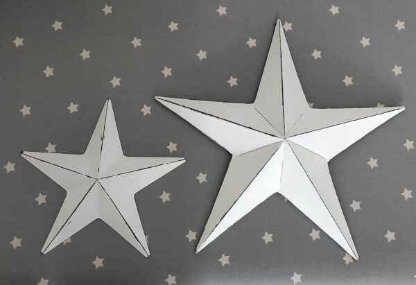 White Metal Barn Star 32cm Indoor/Outdoor - Image 2