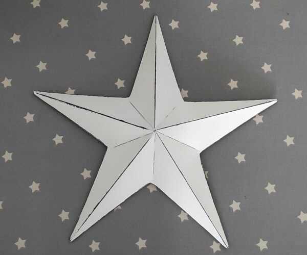 White Metal Barn Star 32cm Indoor/Outdoor