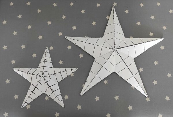 White Metal Amish Barn Star 20cm - Image 2