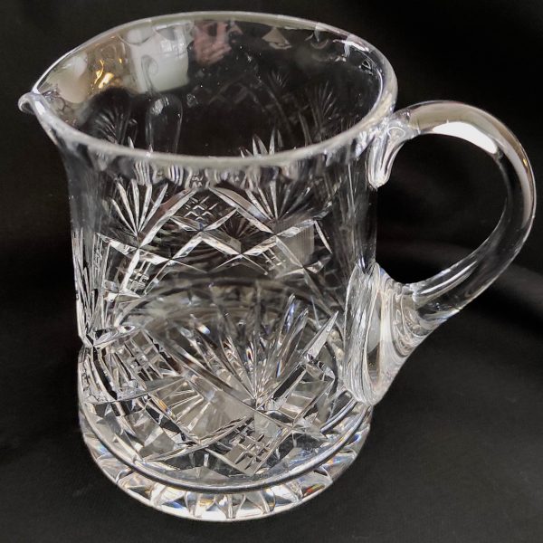 Crystal Cut Glass Juice Jug Possibly Webb C1960 - Image 3