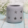 Stars Lantern Grey 10Cm