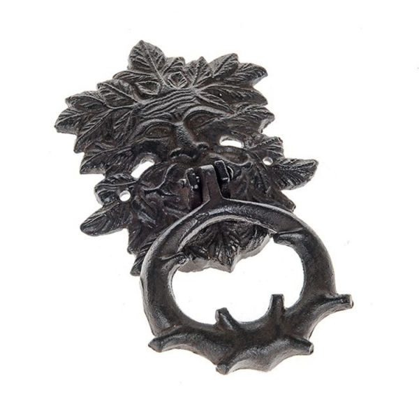 Cast Iron Greenman Door Knocker 22 cm