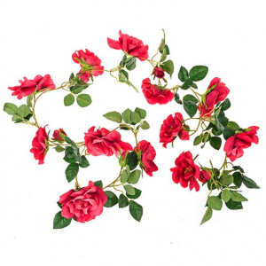 Rose Garland Red 185 cm