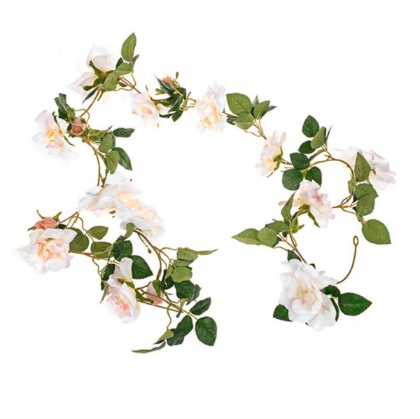 Rose Garland Cream 185cm