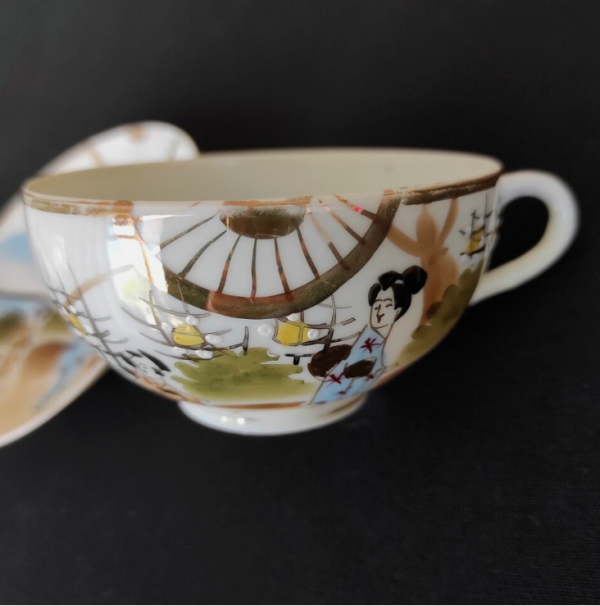 Japanese Tea Cup and Saucer - Image 6
