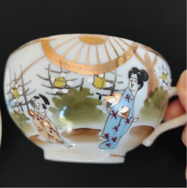Japanese Tea Cup and Saucer - Image 8